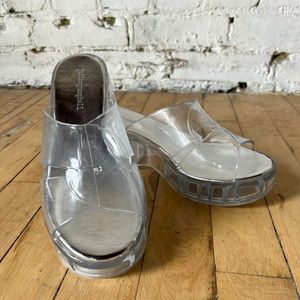 Jeffrey Campbell Clear Slip-Ons